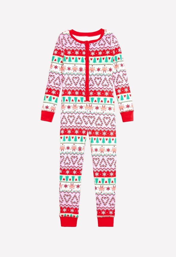 Snug Fit Henley Sleep Onesies Multi
