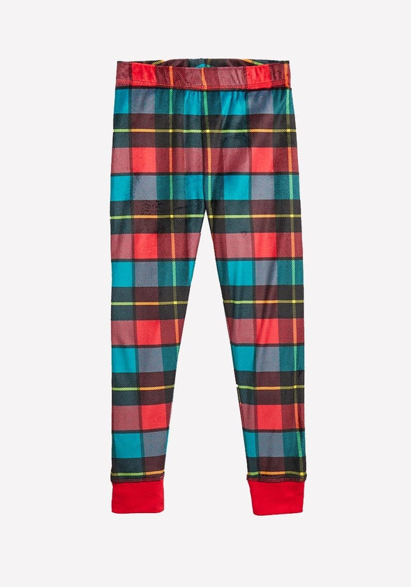 Plaid Snug Fit Sleep Set Red Plaid