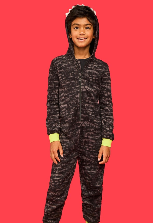 Dragon Sleep Onesie Black