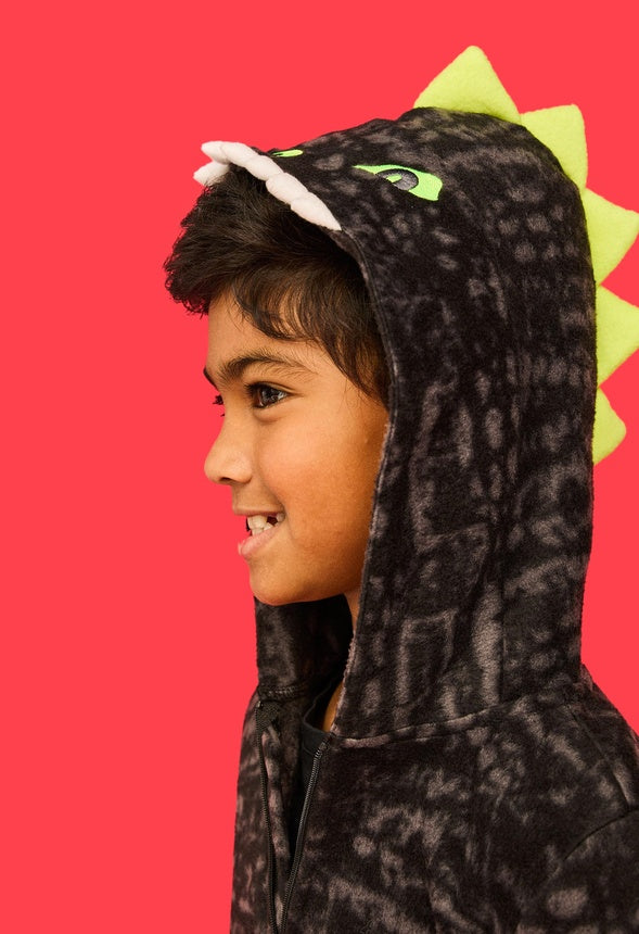 Dragon Sleep Onesie Black