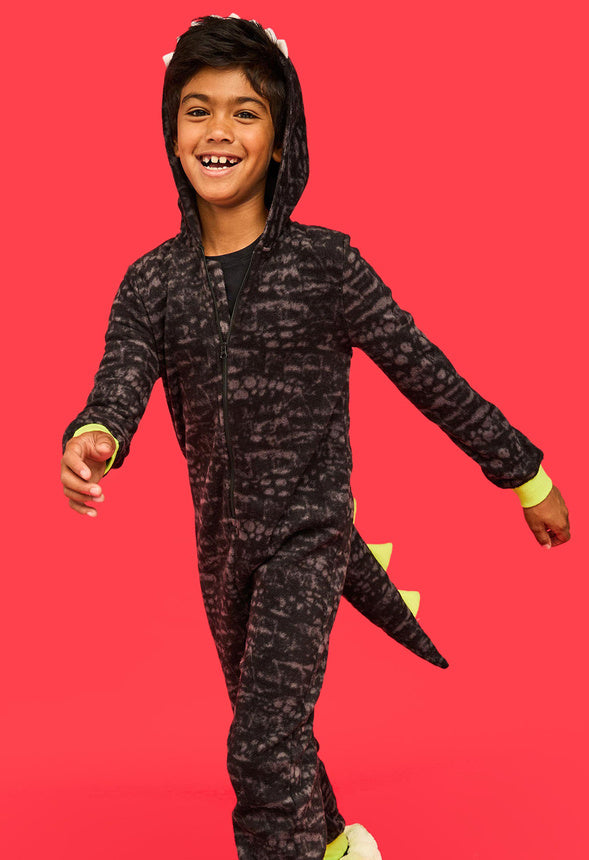 Dragon Sleep Onesie Black