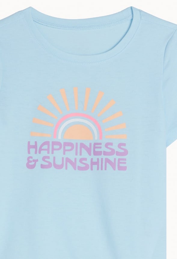 Sunshine & Happiness Tee Light Blue
