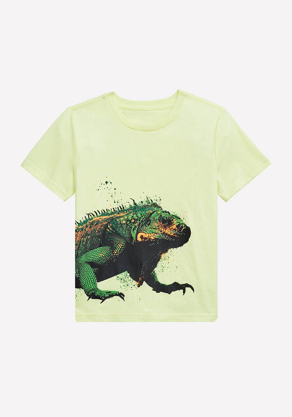Iguana Tee Neon Lime