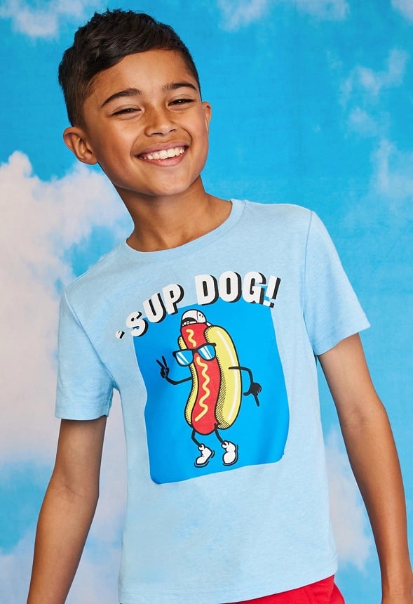 Sup Dog Tee Light Blue