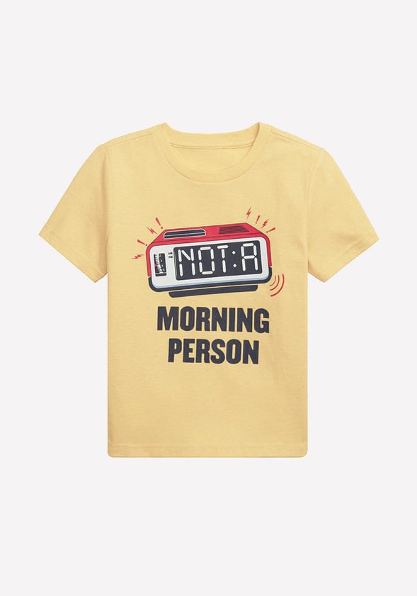 Snooze Tee Yellow