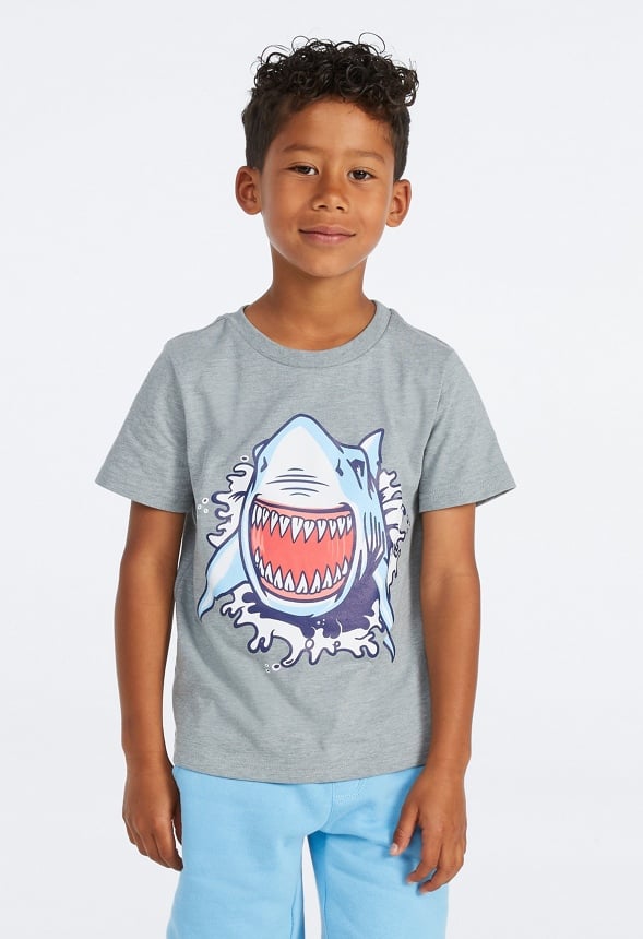 Shark Attack Tee Grey