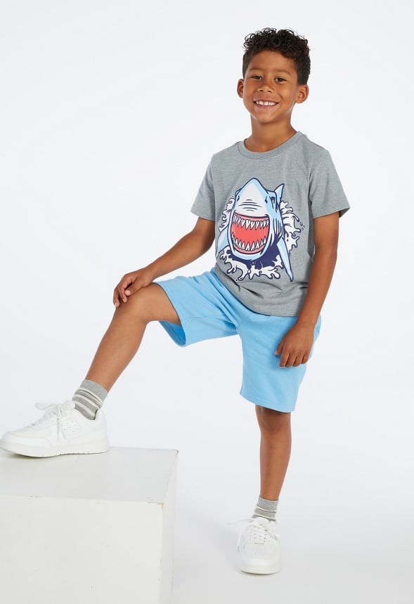 Shark Attack Tee Grey