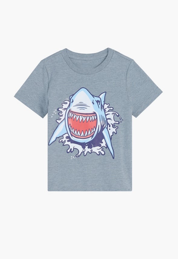 Shark Attack Tee Grey