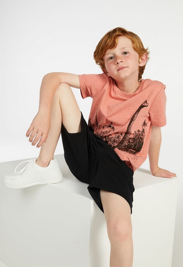 Dino Scene Tee Orange