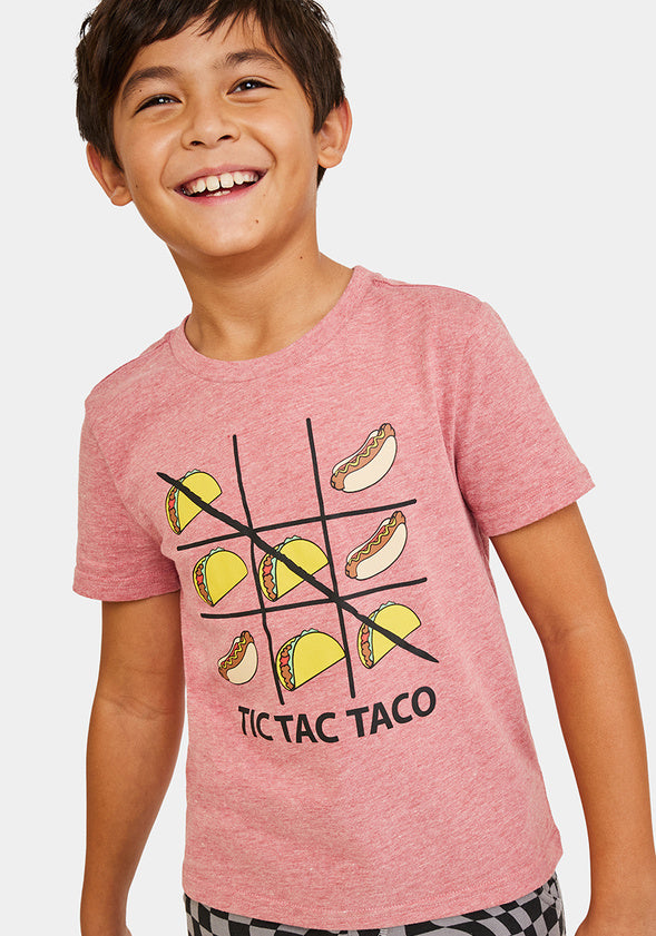 Tic Tac Taco Tee Rust