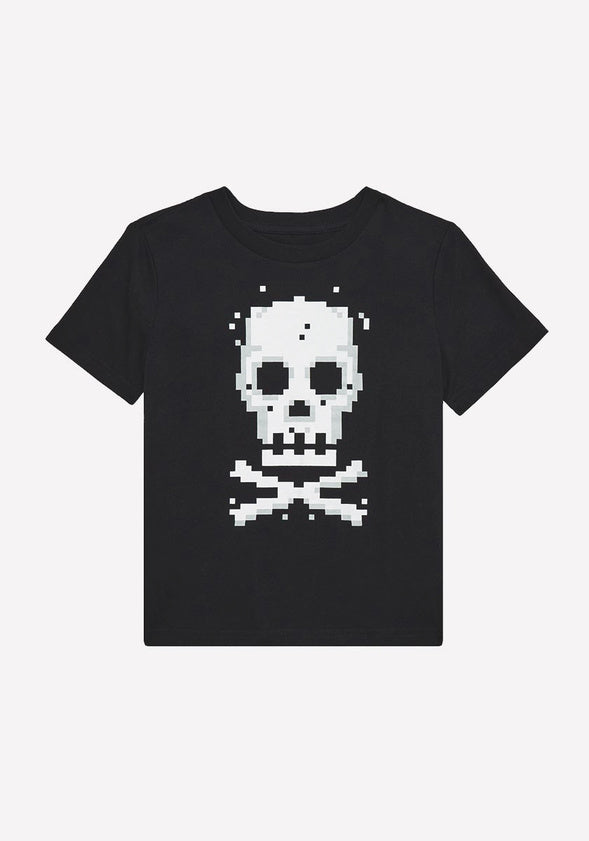 Digi Skull Tee Black Skull