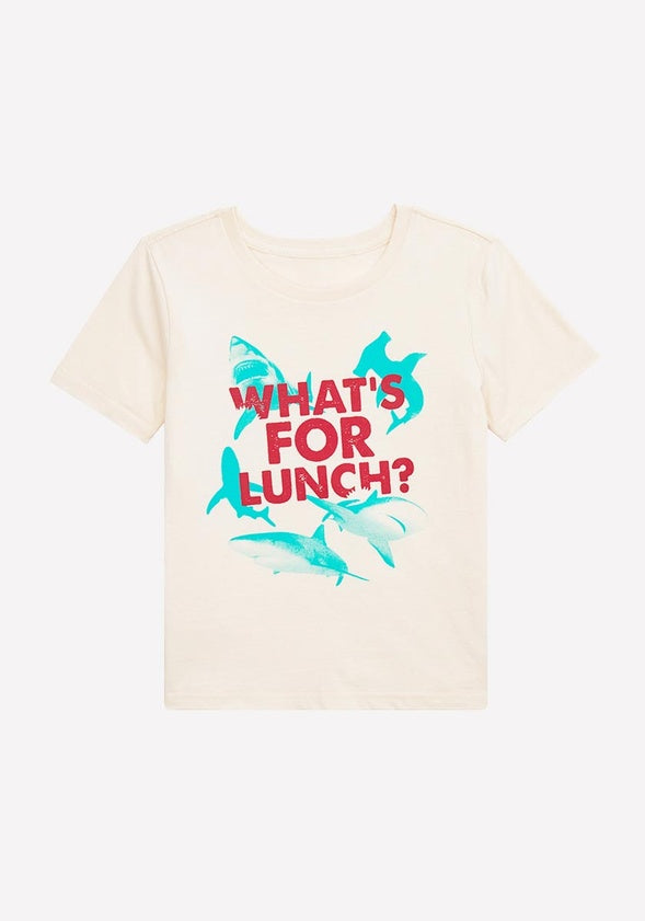 What's For Lunch Tee White