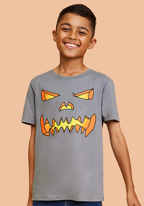 Jack O'Lantern Tee Grey
