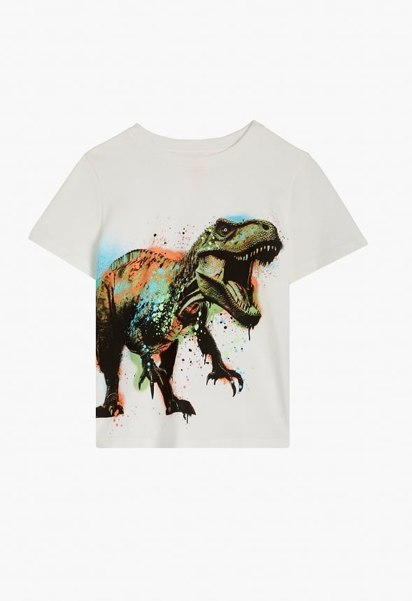 Splatter Dino Tee White