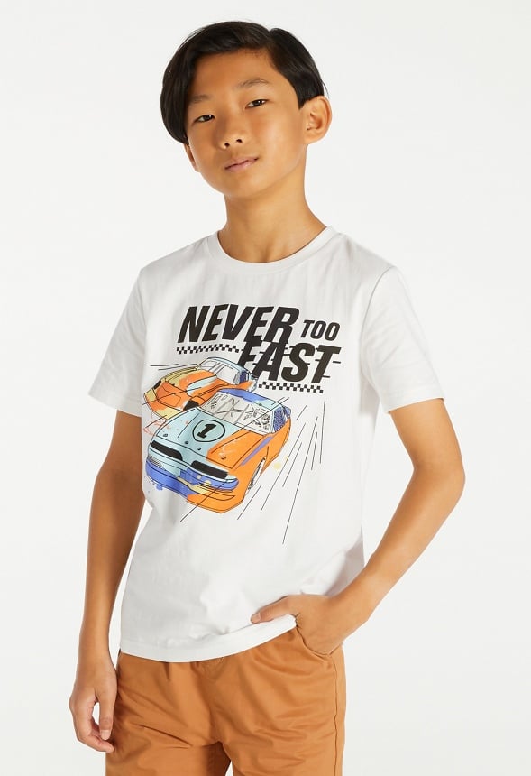 Never Too Fast Tee White