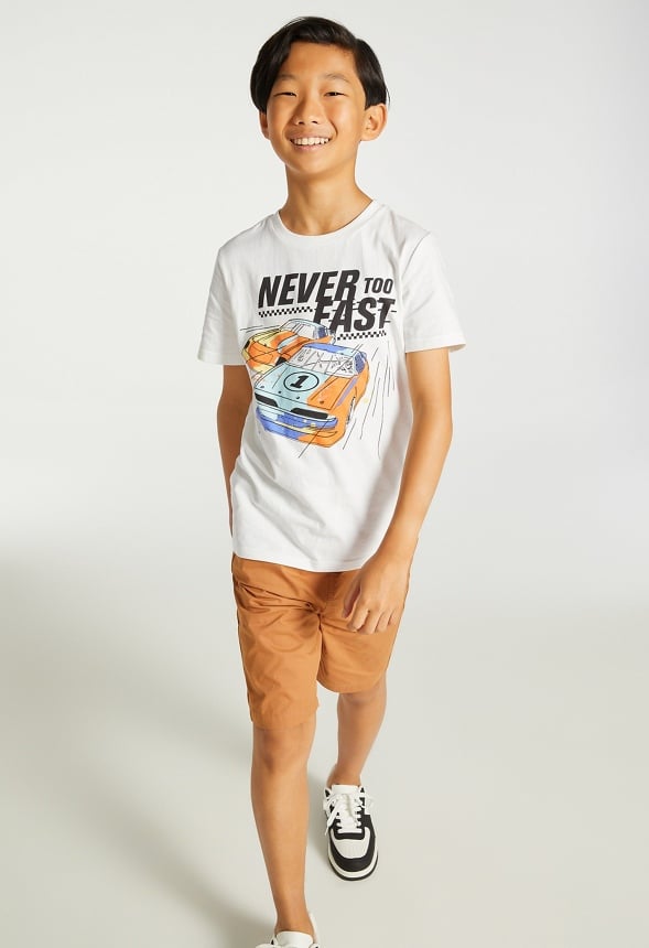 Never Too Fast Tee White