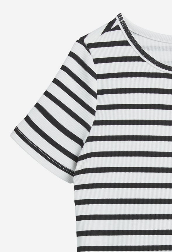 Striped Tee Black Stripe