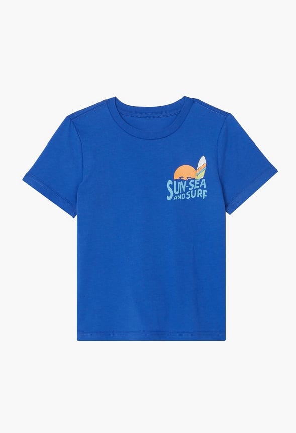 Sun-Sea & Surf Tee Blue