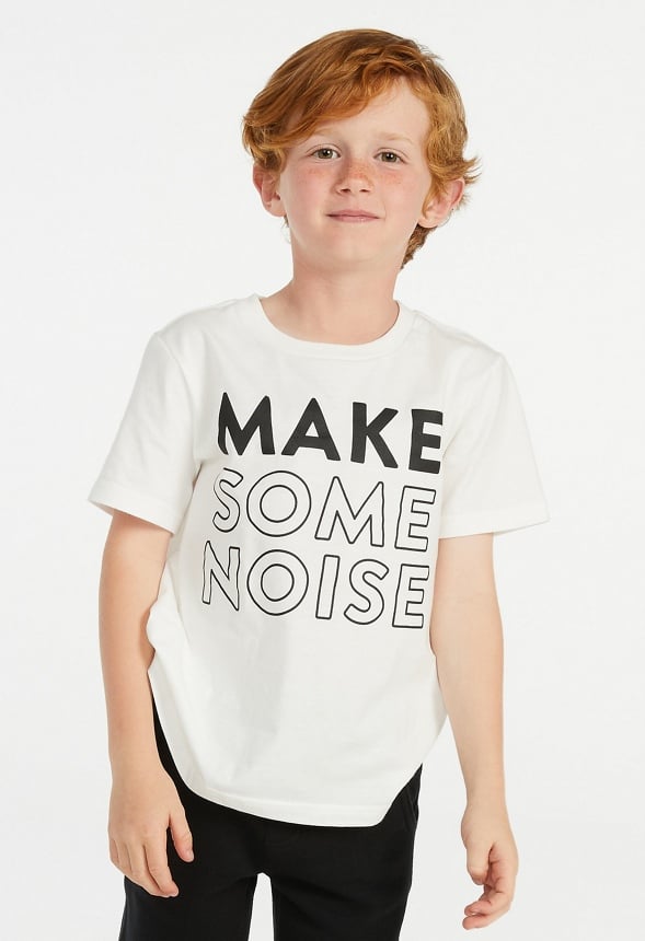 Make Some Noise Tee White