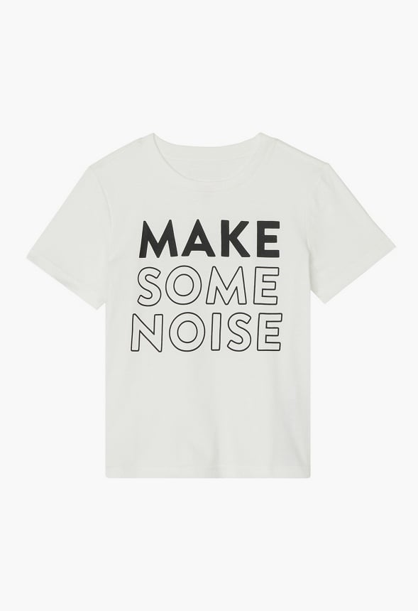 Make Some Noise Tee White