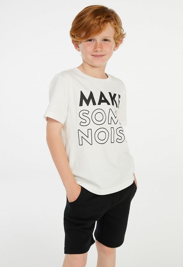 Make Some Noise Tee White