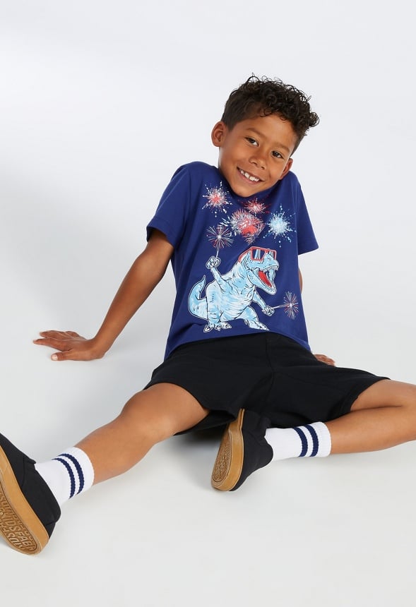 Fireworks Dino Tee Blue