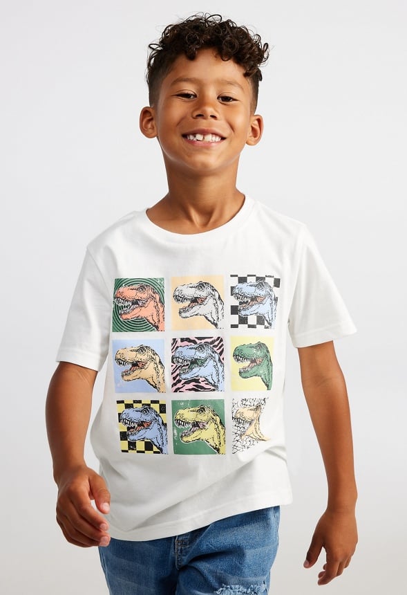 Pop Art Dino Tee White