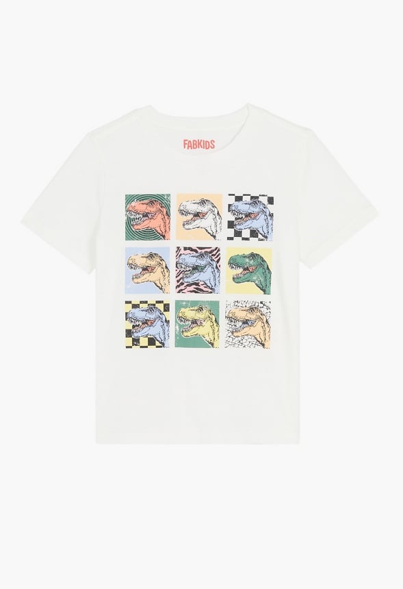 Pop Art Dino Tee White