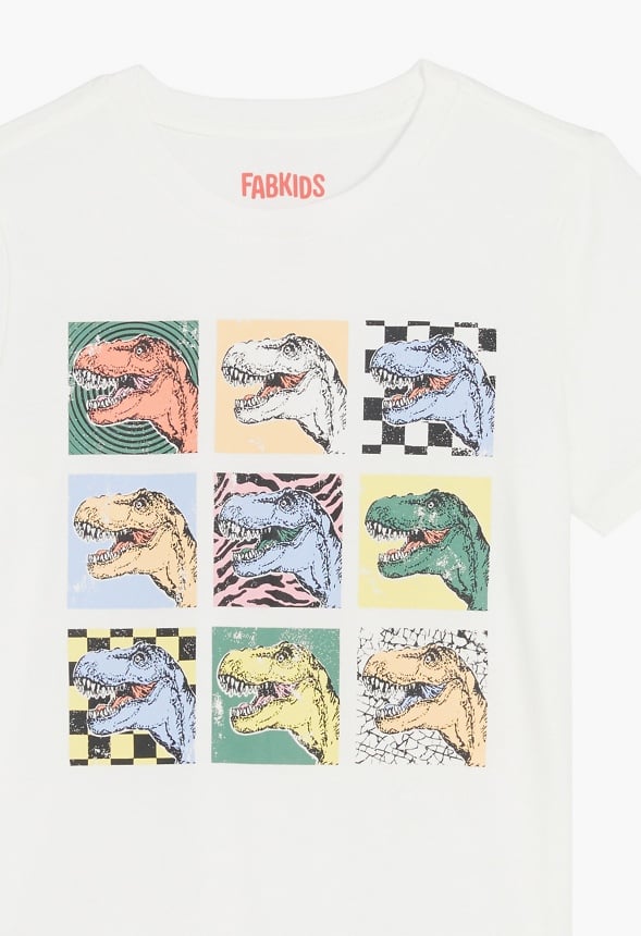 Pop Art Dino Tee White