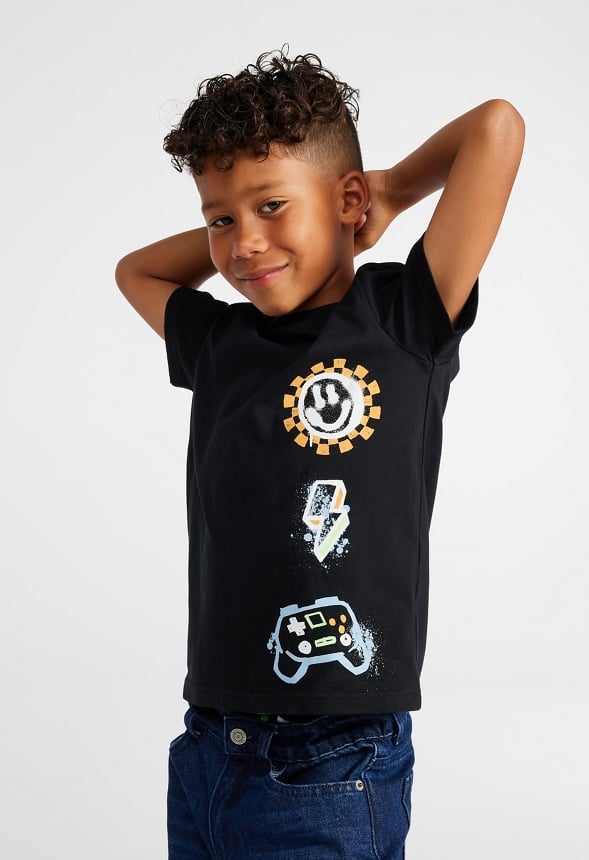 Graffiti Icons Tee Black