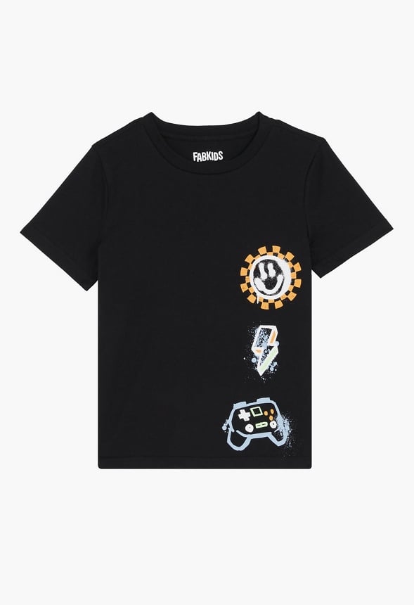Graffiti Icons Tee Black