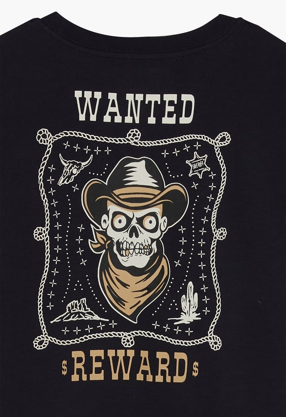 Wanted Tee Black