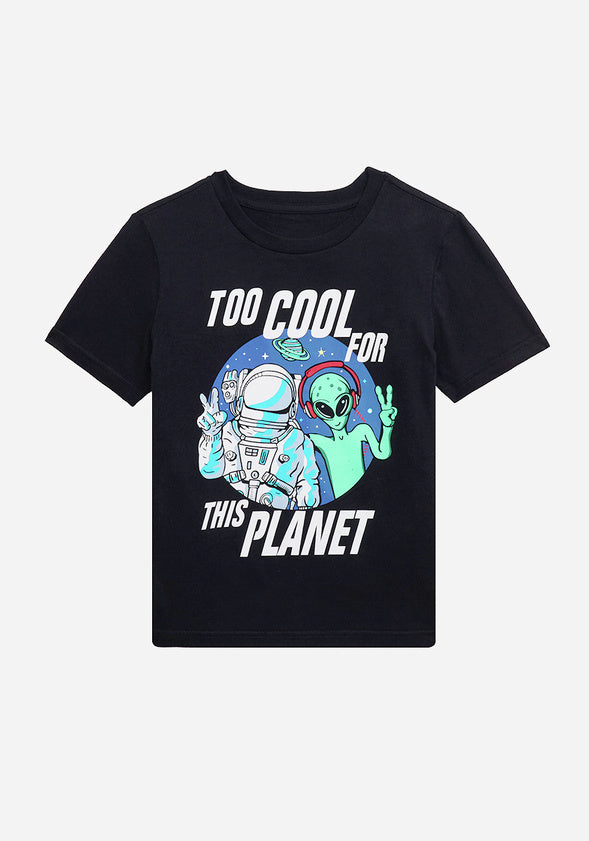 Too Cool Alien Tee Black
