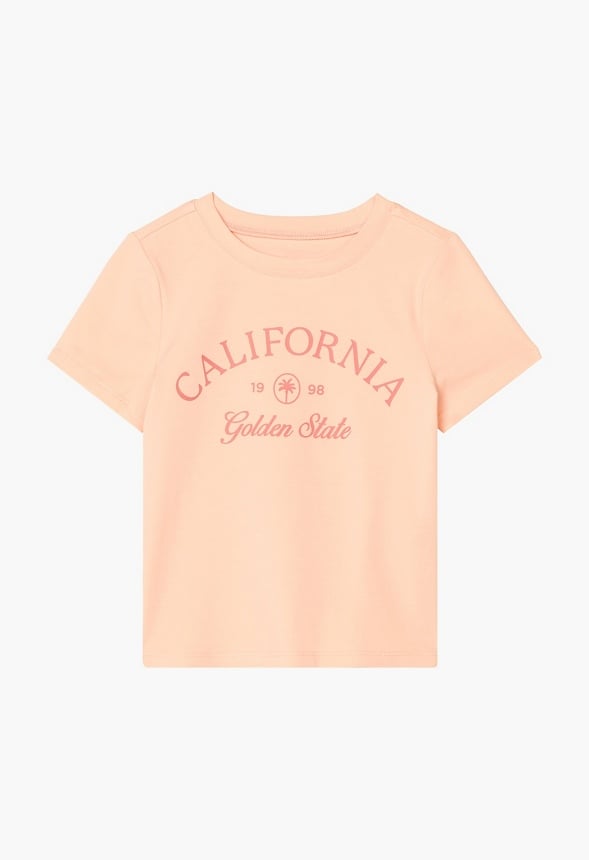 Golden State Baby Tee Coral