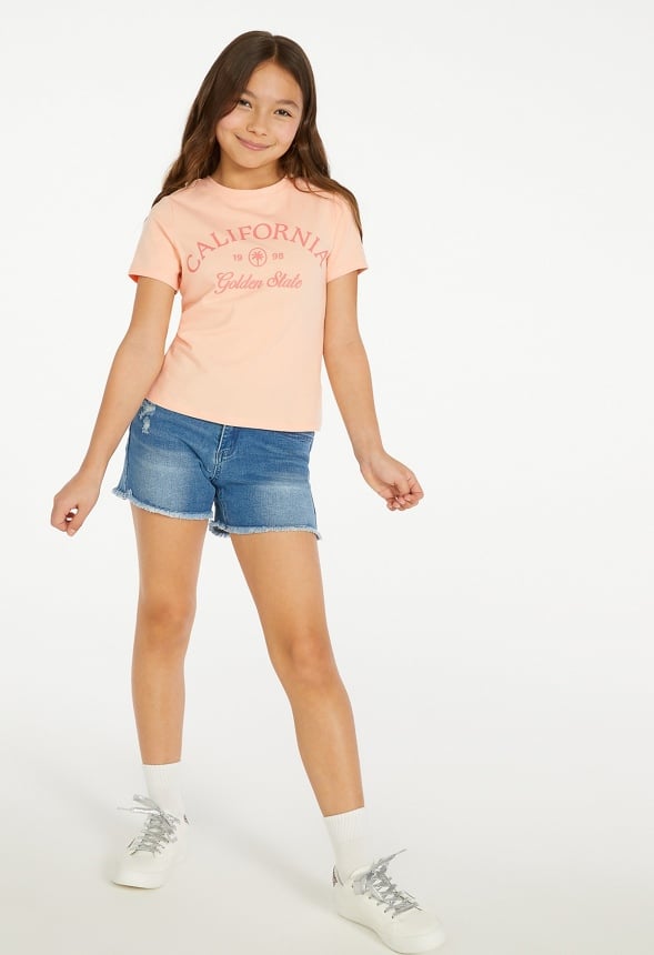 Golden State Baby Tee Coral