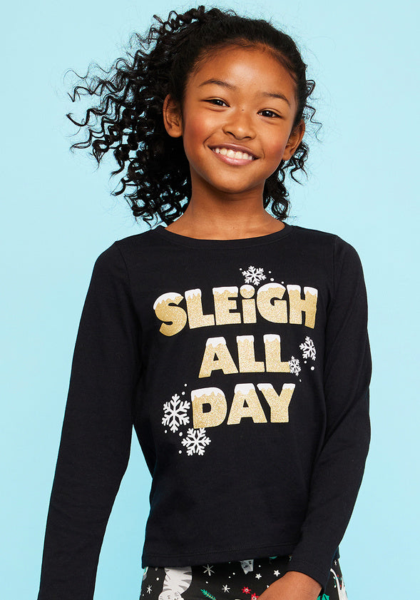 Sleigh All Day Tee Black