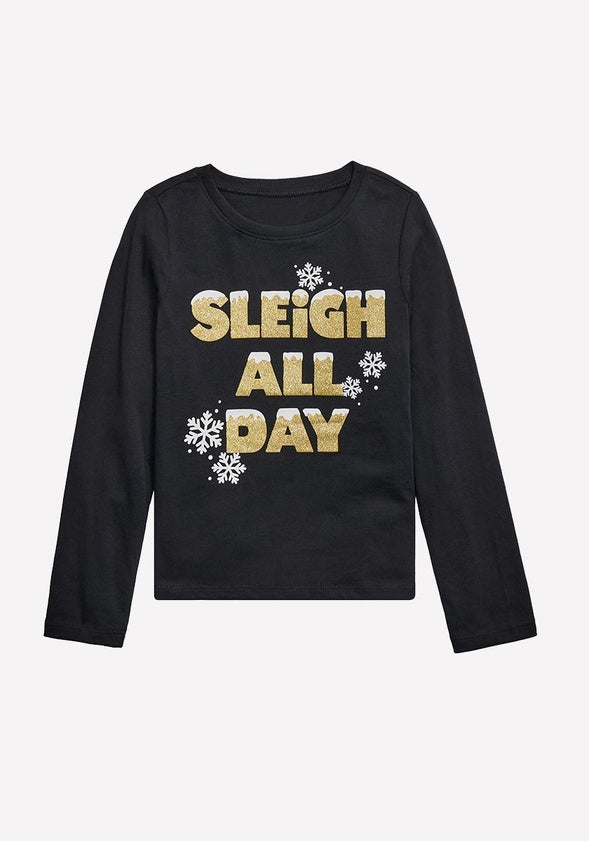 Sleigh All Day Tee Black