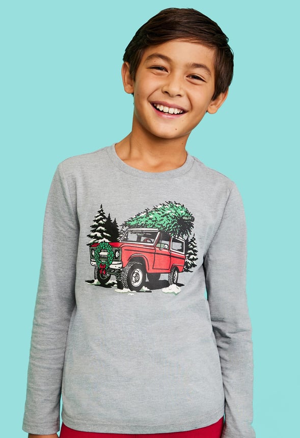 Retro Truck Tee Grey Truck