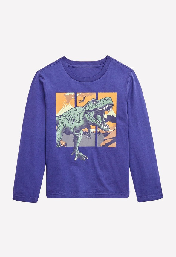 Dino Scenic Tee Midnight Blue