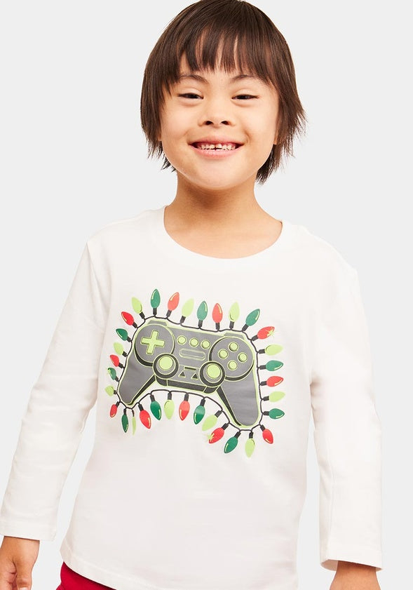 Holiday Gamer Tee White