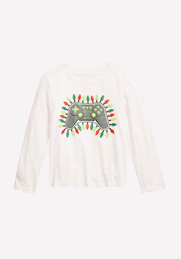 Holiday Gamer Tee White