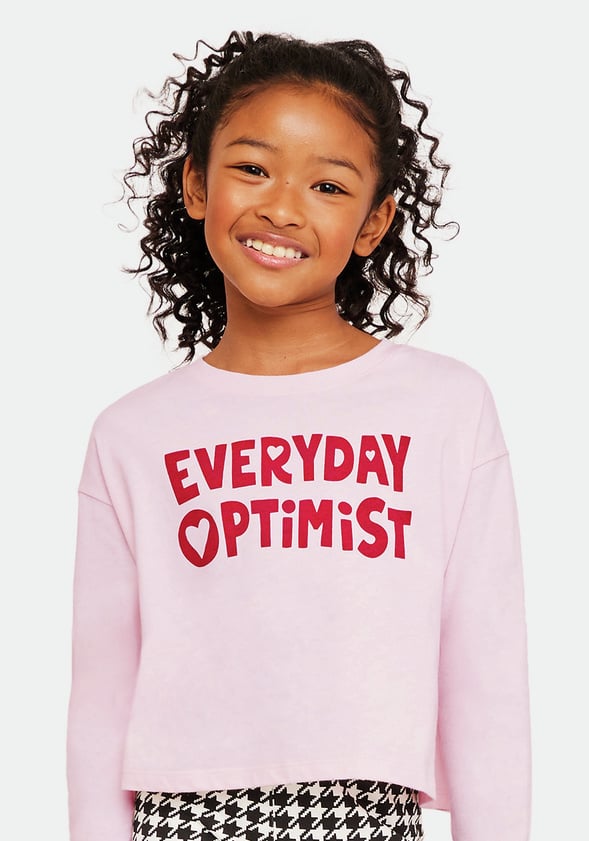 Everyday Optimist Tee Pink