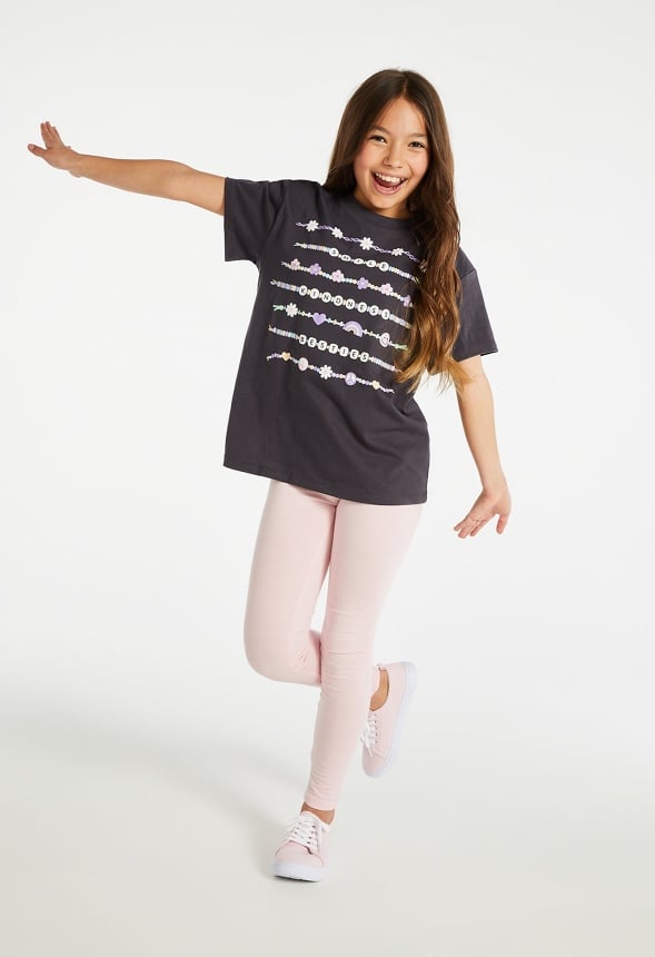 Friendship Bracelet Tee Grey