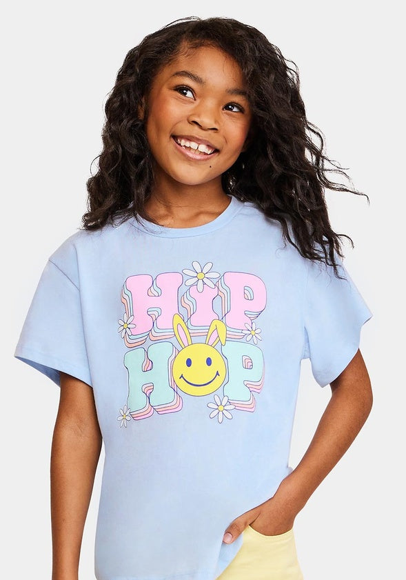 Hip Hop Oversized Tee Light Blue