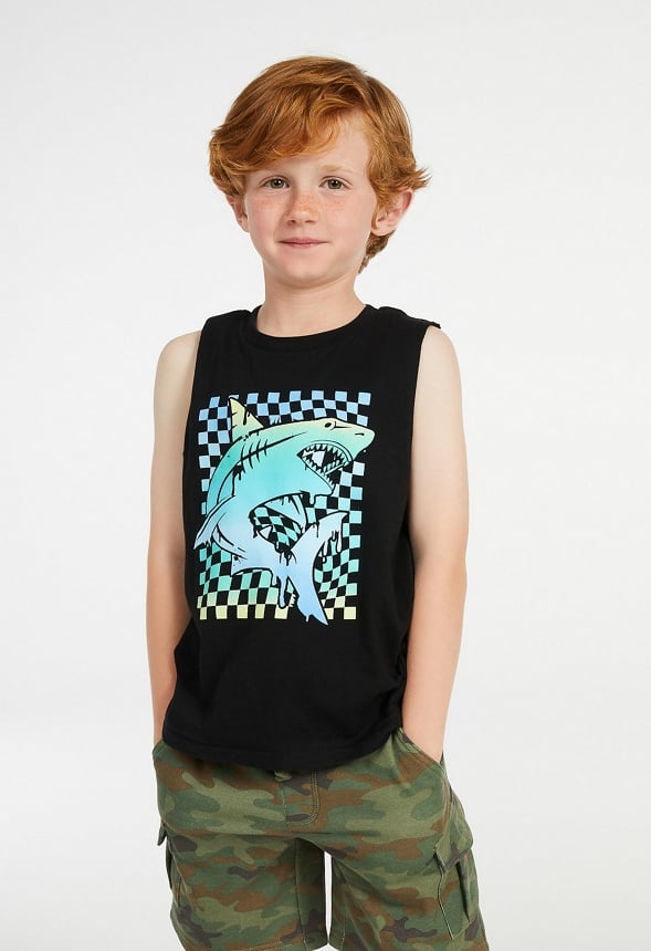 Checkerboard Shark Tank Black