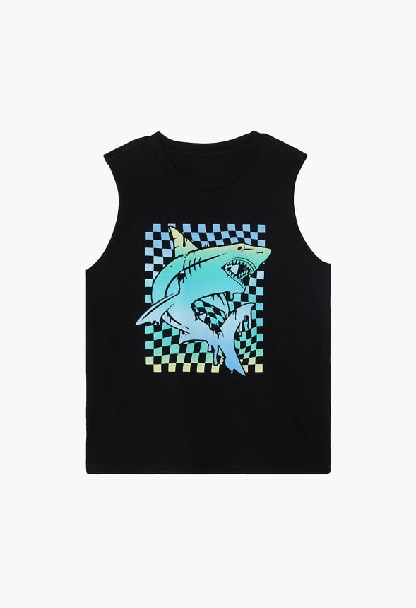 Checkerboard Shark Tank Black
