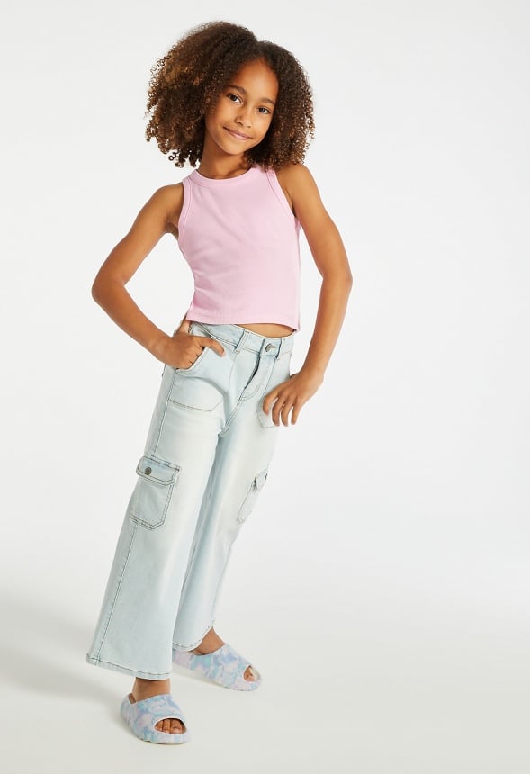 High Neck Basic Tank Pink