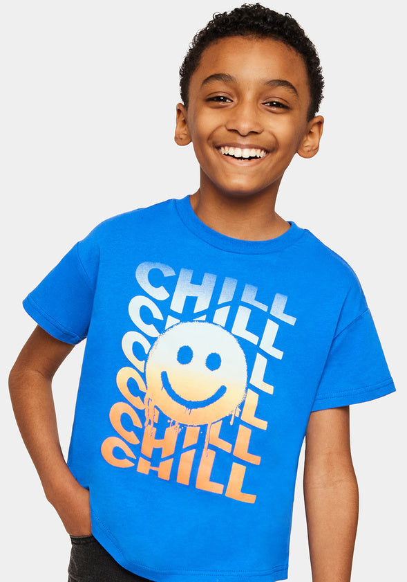 Chill Oversized Tee Blue