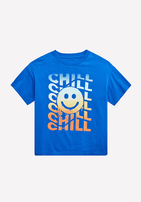 Chill Oversized Tee Blue