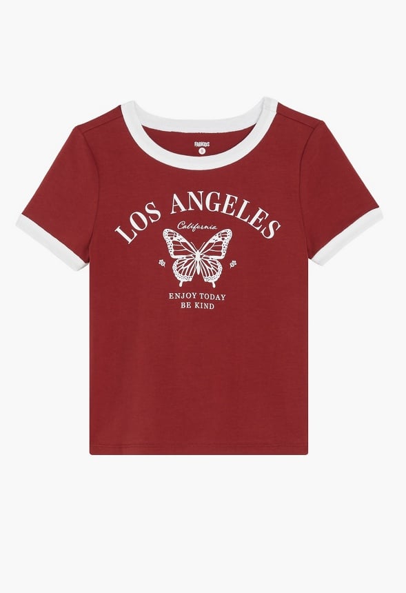 Ringer Baby Tee Red